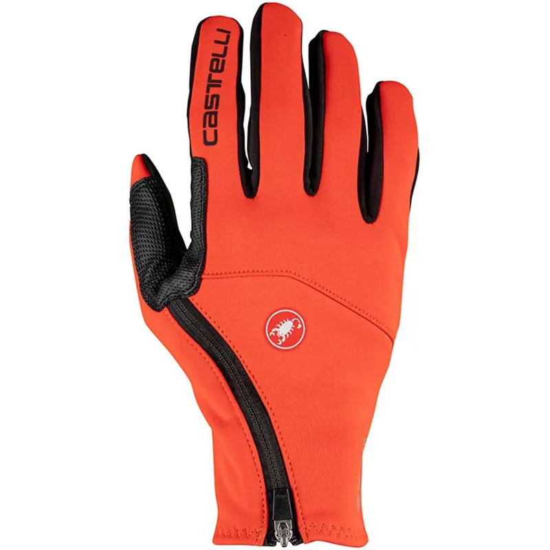 Castelli Mortirolo Gloves in Red