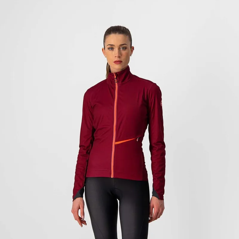 Castelli Go Womens Jacket in Red