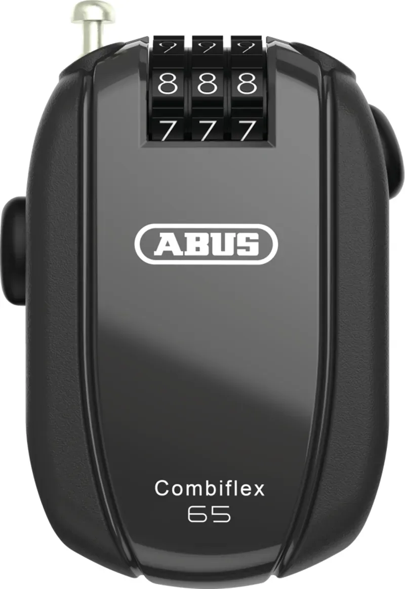 Abus Combiflex Stopover 65cm Retractable Combo Lock in Black
