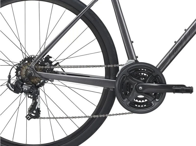 2021 Giant Escape 3 Disc Hybrid Bike in Silver-3