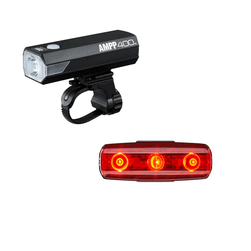 Cateye Ampp 400 Rapid Micro Light Set