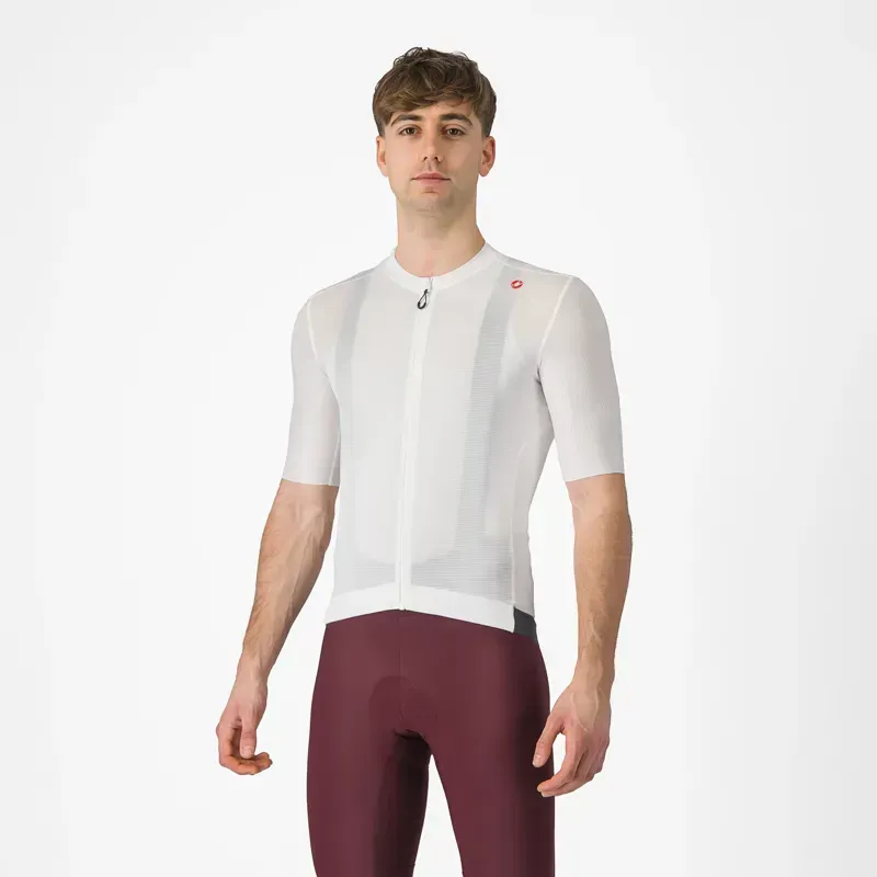 Castelli Espresso Jersey in Ivory/Dark Grey