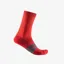 Castelli Espresso 15 Socks In Rich Red