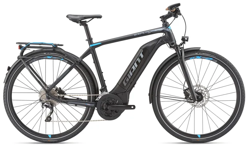 2019 Giant Explore E+ 1 GTS 25km Mens Electric Hybrid Bike in Black