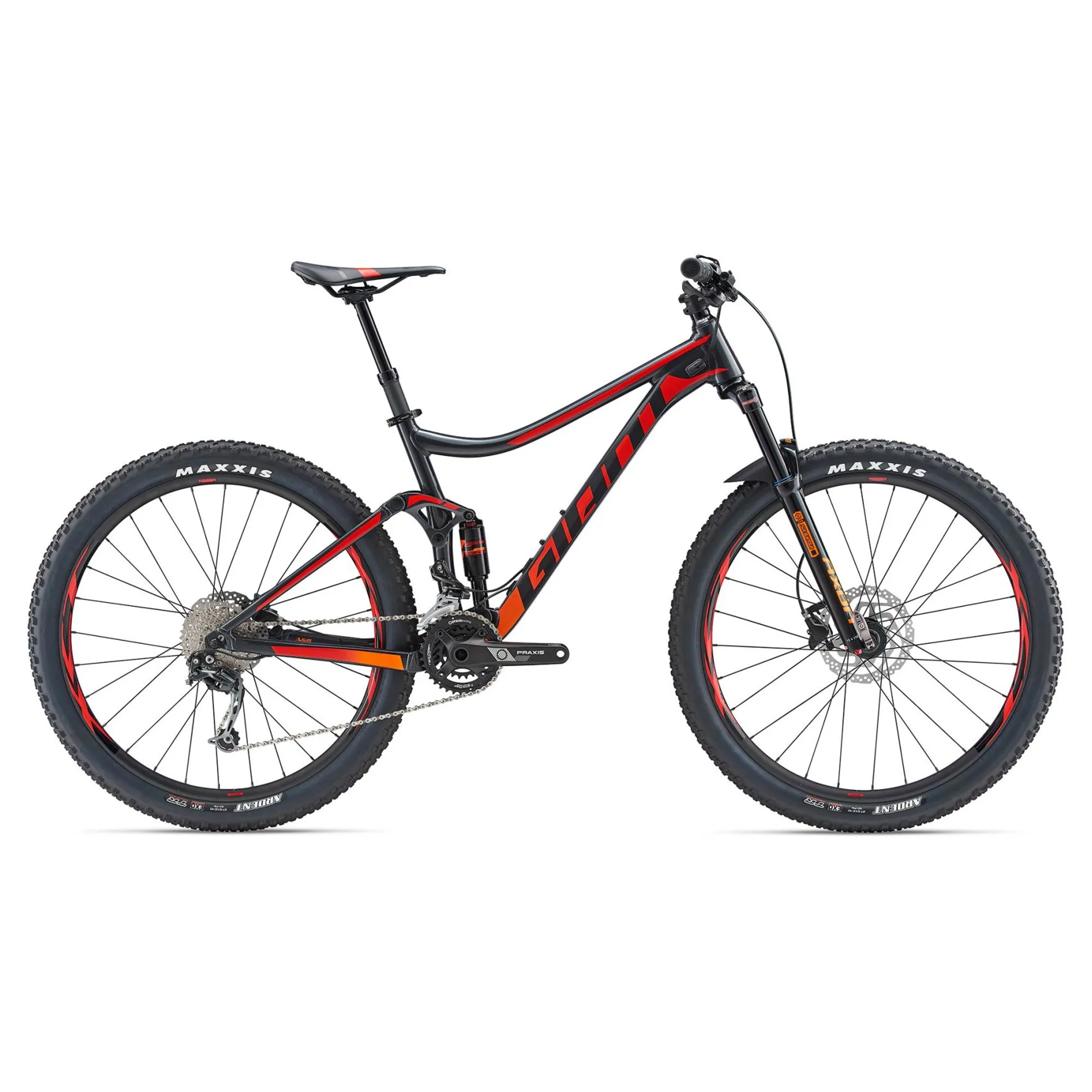 2019 Giant Stance Mens Full Suspension Mountain Bike in Black