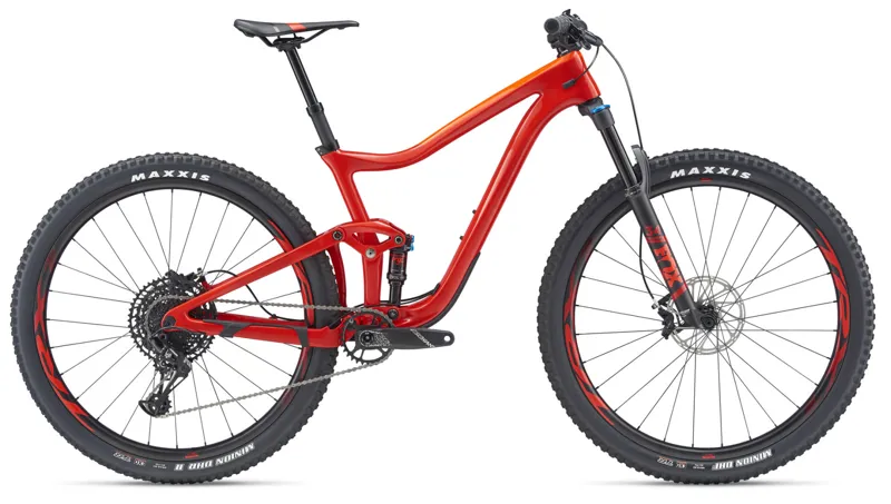 2019 Giant Trance Advanced Pro 29 Crbn Mens FS Mountain Bike in Red