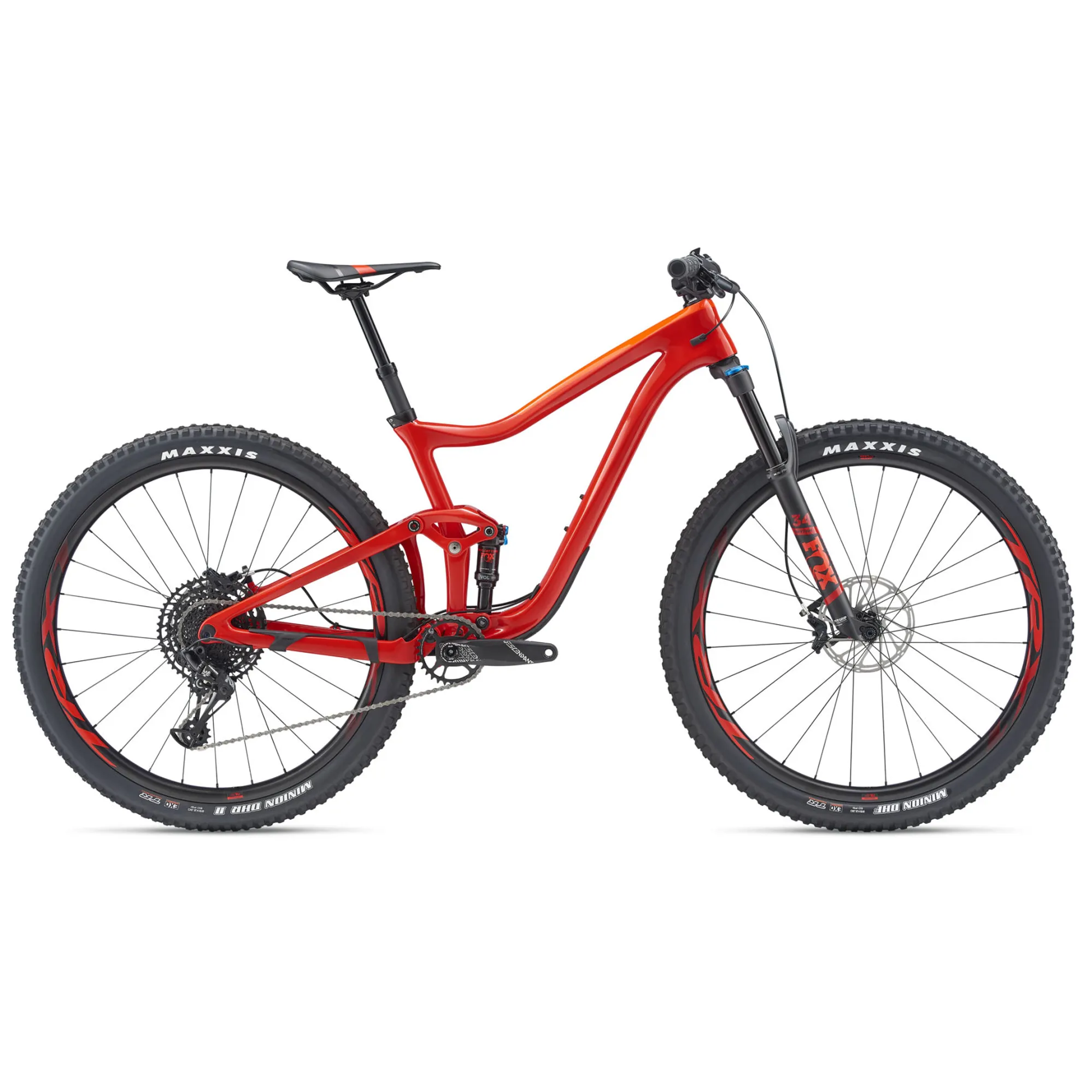 2019 Giant Trance Advanced Pro 29 Crbn Mens FS Mountain Bike in Red