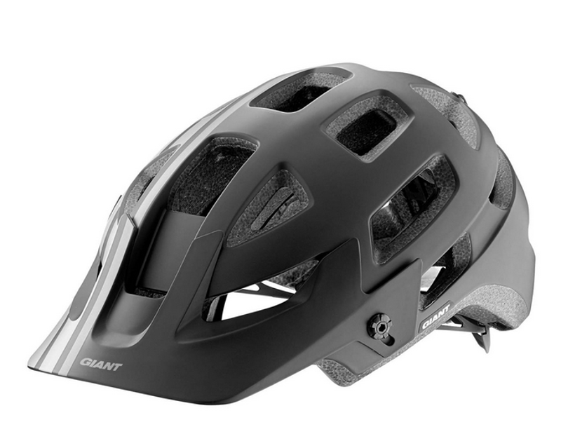 GIANT RAIL MTB/TRAIL HELMET Black/White