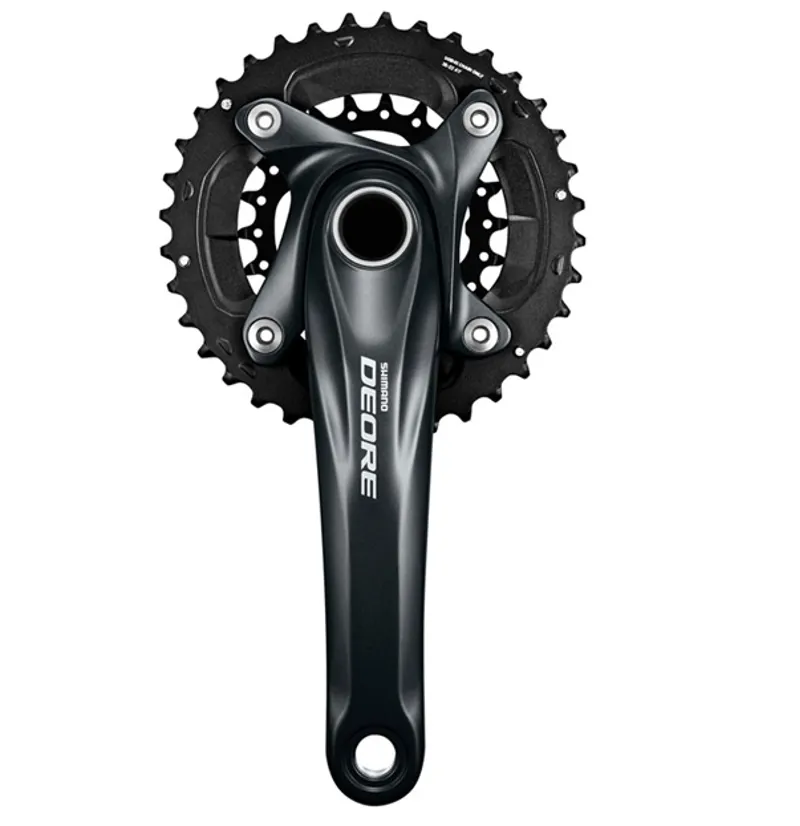 SHIMANO FC-M617 Deore chainset 10-speed, 38/24 - 175mm Black