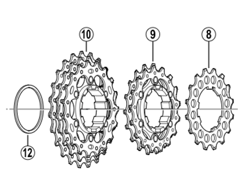 SHIMANO CS-7800 spacer T = 1.0 mm