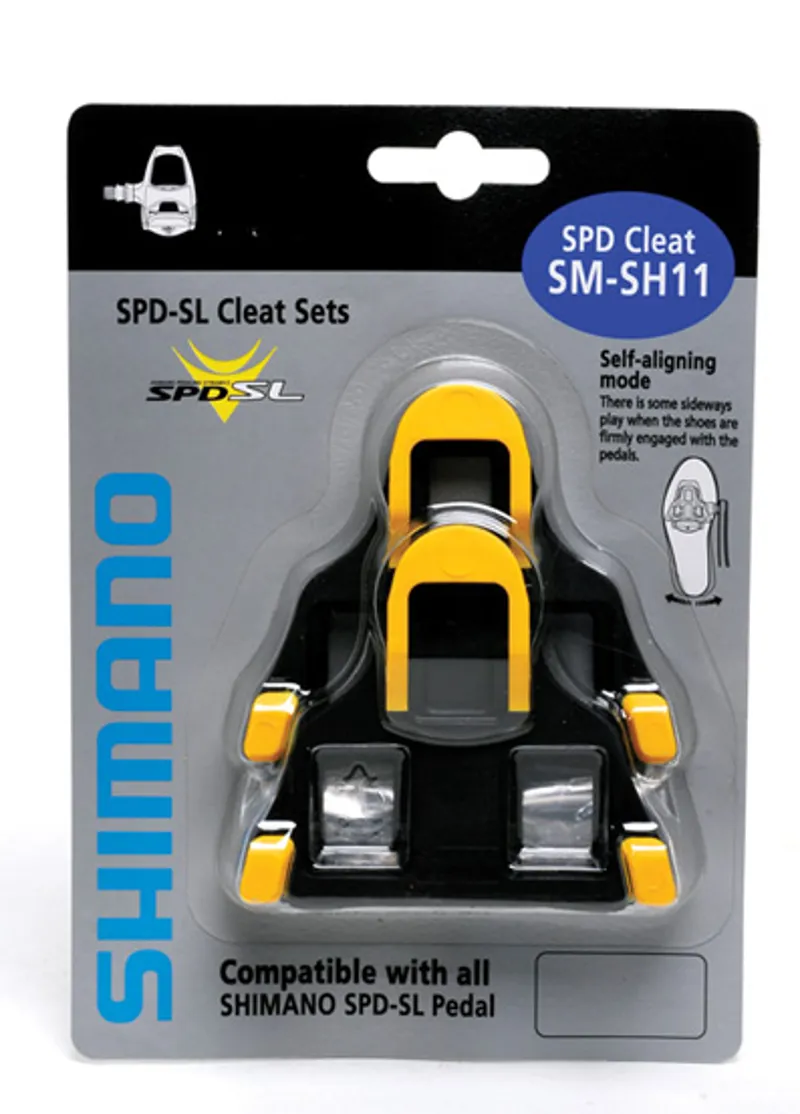 SHIMANO SM-SH11 SPD SL-Cleats Centre Pivot Floating Yellow